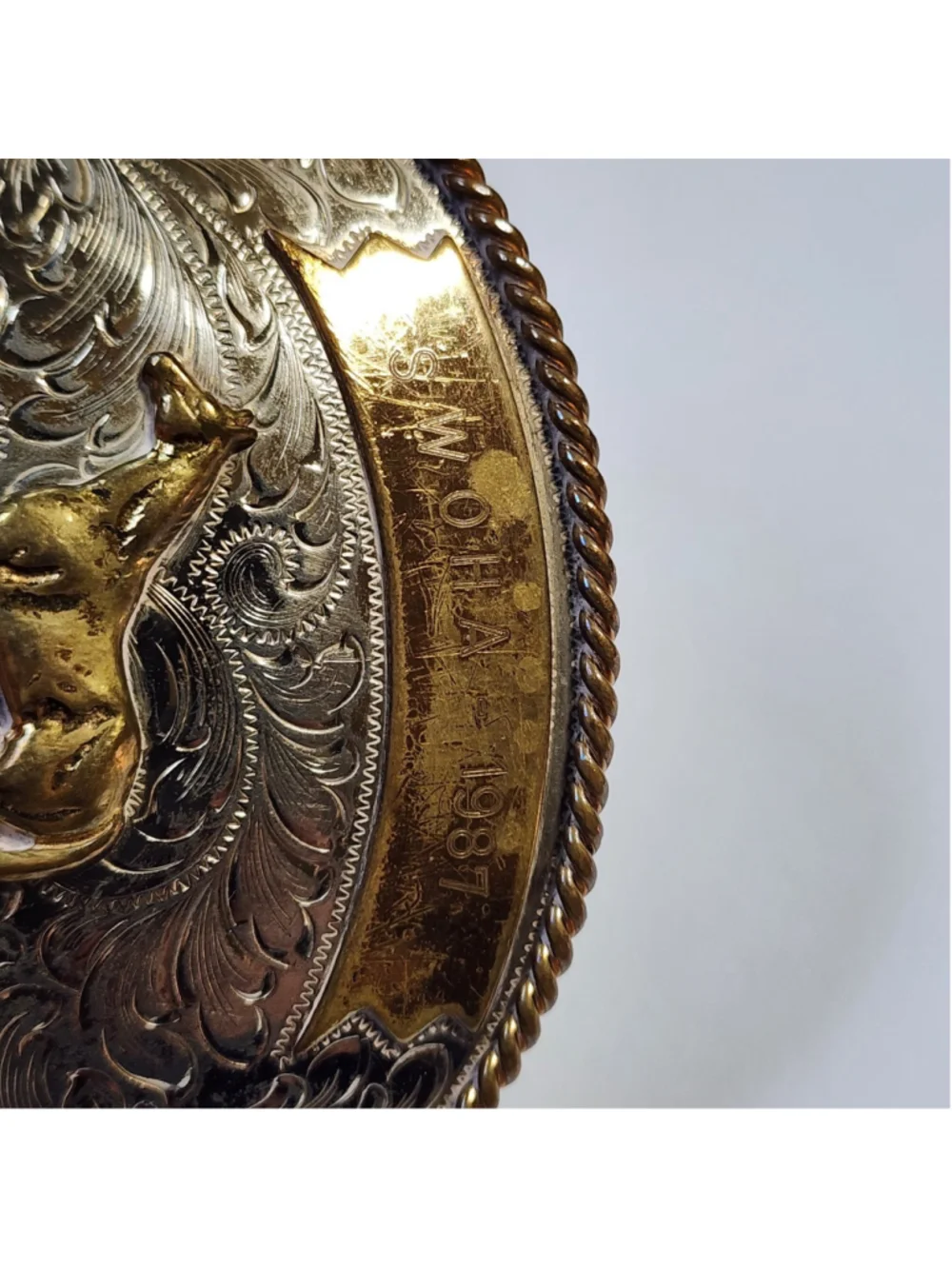 Vintage Western Belt Buckle 